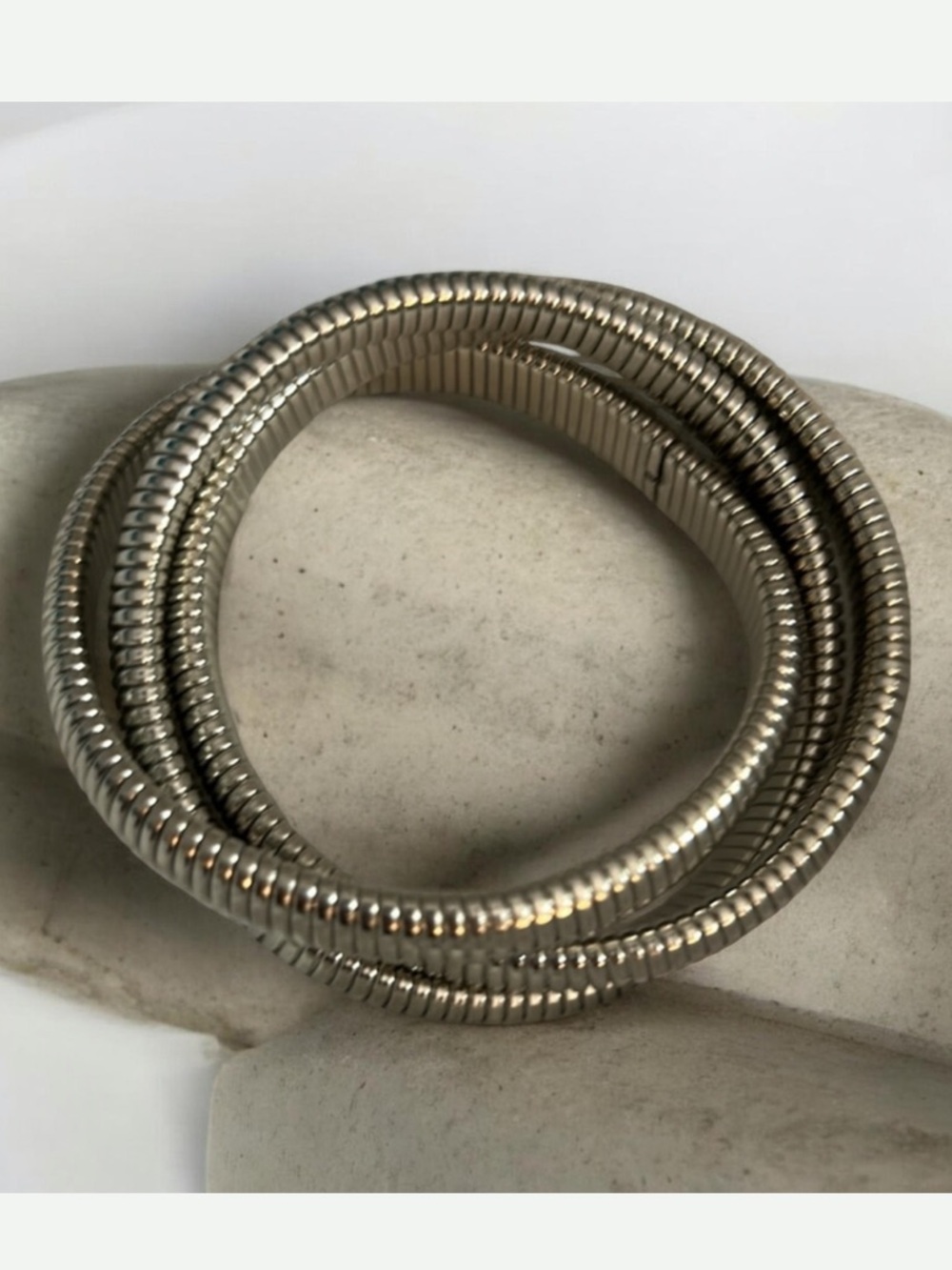 Vintage Triple Twist Snake Coil Bracelet